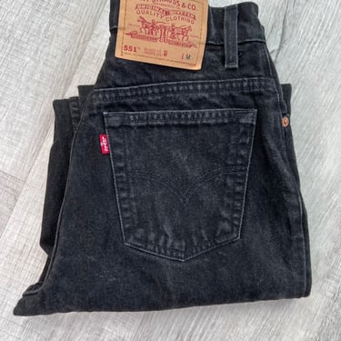 Vintage Black Levi's 551 Relaxed Fit Tapered Leg Jeans