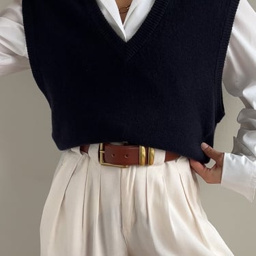 Vintage Midnight Lambswool Sweater Vest