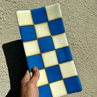 Checkered Serving Tray 