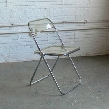 Vintage Lucite Folding Plia Chair by Giancarlo Piretti for Castelli (2 Available) 
