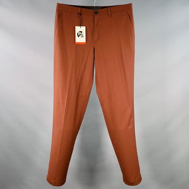 PS by PAUL SMITH Size 32 Brown Wool Tapered Chino Casual Pants