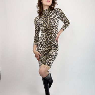 Silk 1960s Leonard Leopard Dress