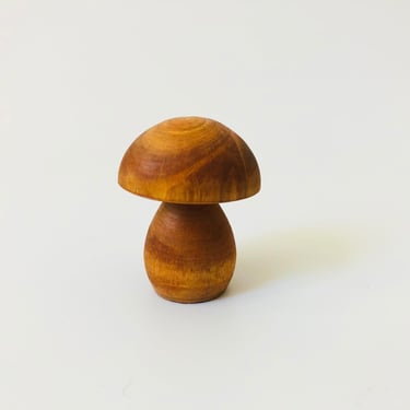 Vintage Wood Mushroom 