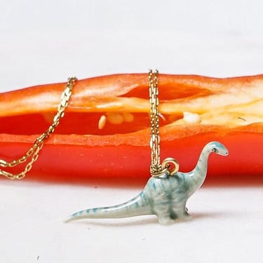 Peter &amp; June - Tiny Dino Necklace