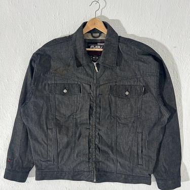 Vintage Y2K FUBU Darkwash Denim Jacket Size 2XL