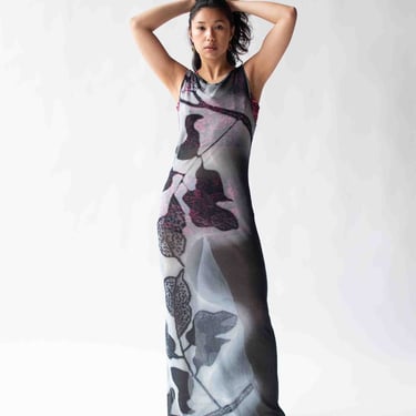 1990s Printed Mesh Dress | Vivienne Tam 