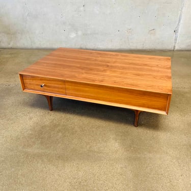 Vintage Glenn of California Walnut Coffee Table by Robert Baron 1960's