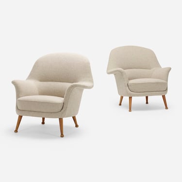 Divina lounge chairs, pair (Arne Norell)