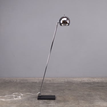Vintage Robert Sonneman Articulating Orb Lamp Floor Chrome 
