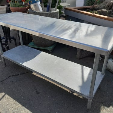 Stainless Steel Work Table  71.75 x 35.5 x 23.75