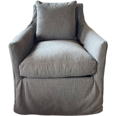 34&quot; Ingrid Slip Swivel Chair