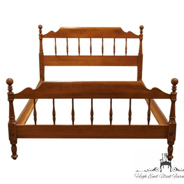 ETHAN ALLEN Heirloom Nutmeg Maple Colonial Early American Full Size Spindle Bed 10-5611 