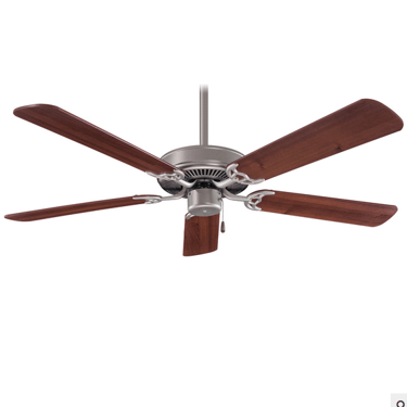 Minka Aire 'Contractor' 52" Ceiling Fan in Brushed Steel F547-BS/DW