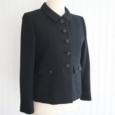 1960-70s - Ben Zuckerman - Wool Cropped Jacket - Mid Century Modern - for Saks Fifth Avenue - Estimated size 4 