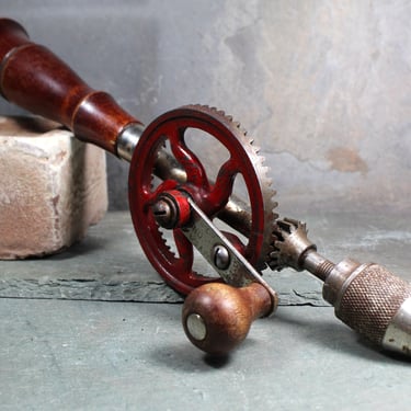 Antique Hand Drill | Antique Tools | W.G. & Co Ideal Drill | Vintage Tools 