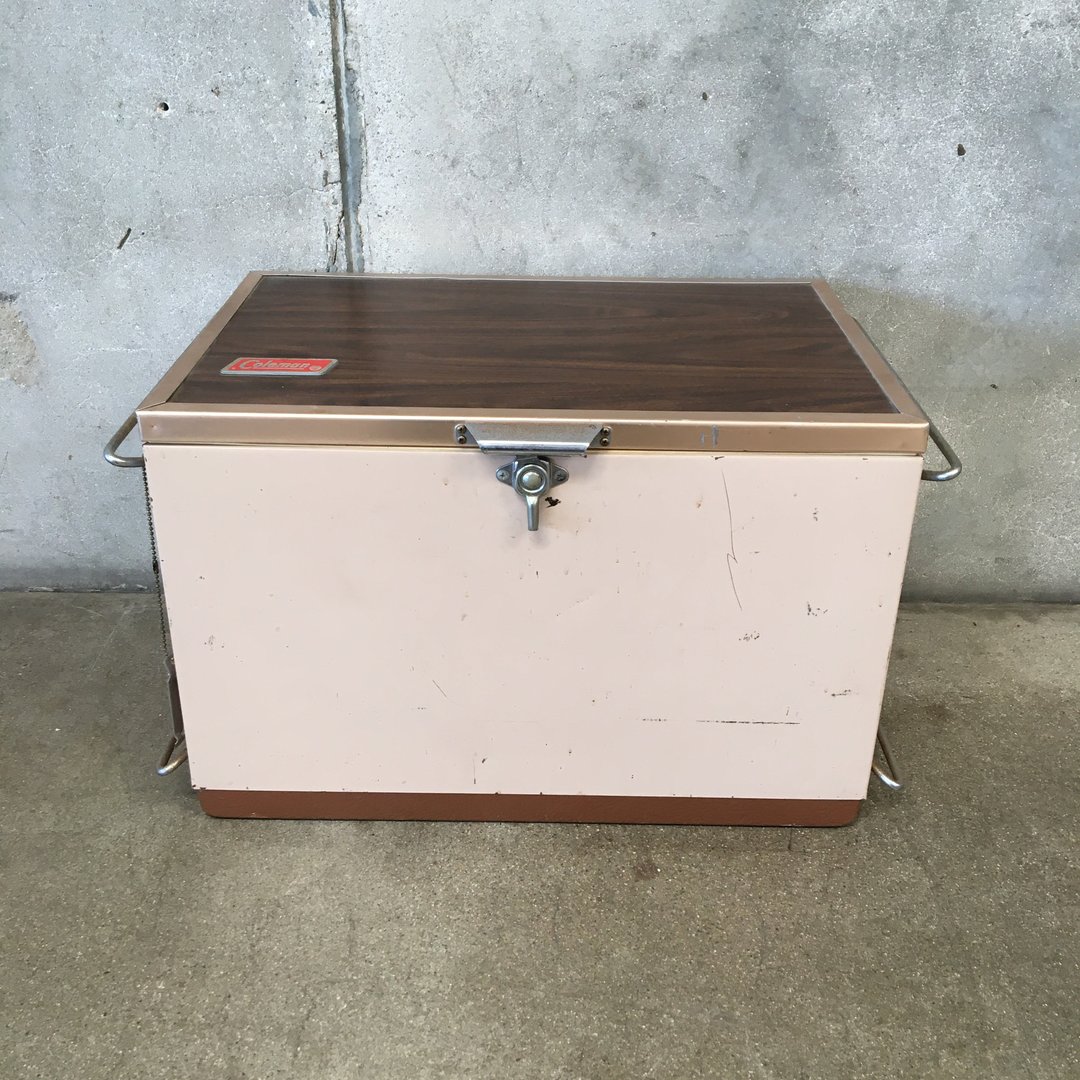 Vintage Coleman Cooler Upright Ice Chest Urban Americana (Home Decor