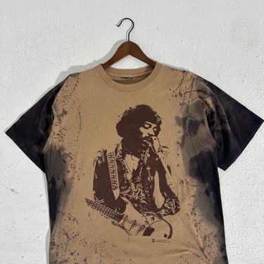 Y2K Jimi Hendrix Brown Tie Died T Shirt Size XL