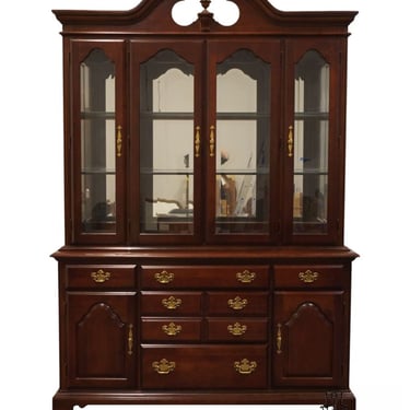 AMERICAN DREW Solid Cherry Traditional Style 60" Buffet w. Lighted Display China Cabinet 762-828 / 792-829 