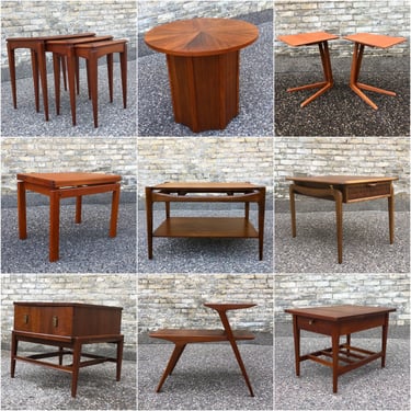 Mid-century + Made In Minnesota Accent Tableswithout The Right Accent Table, Where Would You&#8230;put A Lamp, Rest A Cup Or Glass, Stash Your Remotes, Place Decor, Steady Your Snack Dish? We Have A Diverse Selection Of Restored Mid-century And Newly Made In Minnesota Accent Tables. Lots Of Modern Styles And Lots Of Special Features. These Are Just A Few.