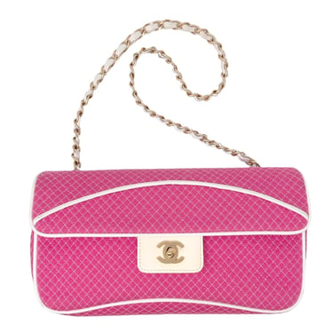 Chanel Pink Knit Flap Bag