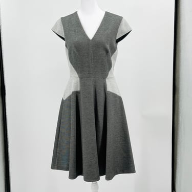 Rebecca Taylor Designer knee Length Dress in Tones of Gray Size 6 
