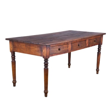 DELIVERY CHARGE Antique Country French Provincial Oak Farmhouse Kitchen Island or Kitchen Table 