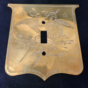 American Federal Style Brass Light Switch Cover