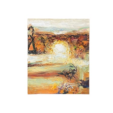 Impasto Oil Paint Canvas Art Abstract Scenery Scroll Painting ws3434E 