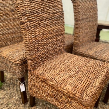 Woven side chairs