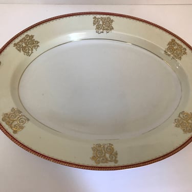 Vintage  oval serving platter 