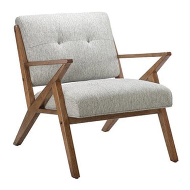 "Rocket" Lounge Chair in Light Grey