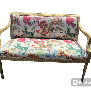Gorgeous vintage loveseat - all new foam and fabric 