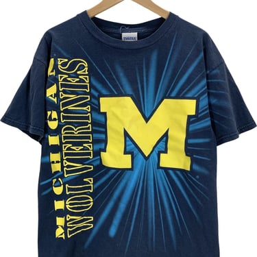 Vintage 90's University of Michigan Mega Print T-Shirt Large