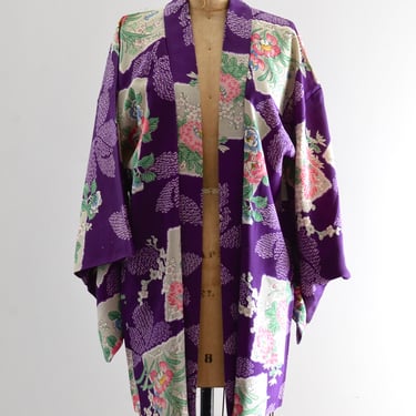 Purple Hana Vintage Kimono Haori