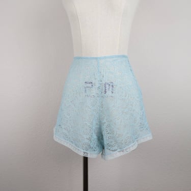 Vintage 1940s lace tap pants, shorts, slip, lingerie, knickers, boudoir, burlesque, xs 