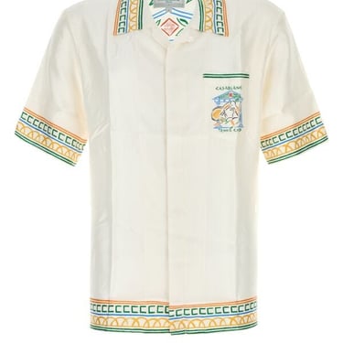 Casablanca Man White Twill Shirt