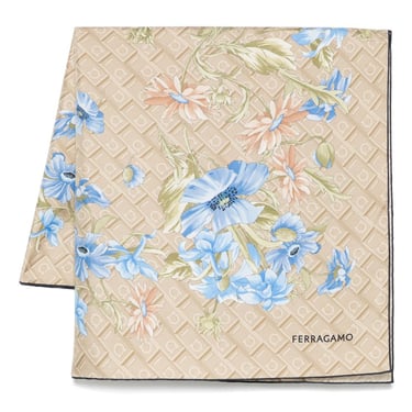 Ferragamo Women Printed Silk Foulard