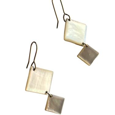 Jadewater | Cubed double square earrings