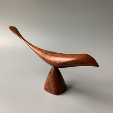 Emil Milan Carved Rosewood Bird 