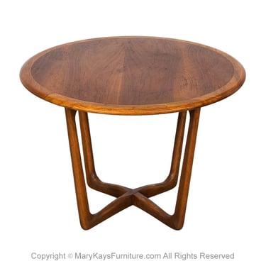 Round End Table Lane Mid-Century Modern 