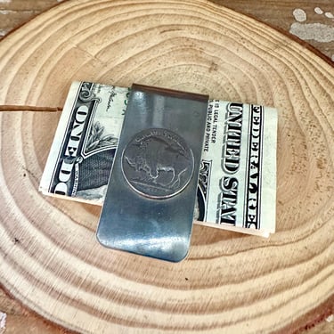 BUFFALO NICKEL Stainless Steel Money Clip | Buffalo Nickel Coin | Cash Clip | Southwestern Style 