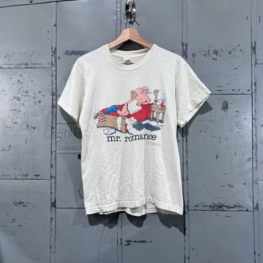 Size M 80s comic tshirt Jim Benton “ Mr. Romance”  cartoon T-shirt 