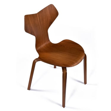 Early Teak Arne Jacobsen Grand Prix Chair 4130 for Fritz Hansen 