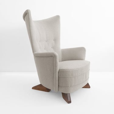 CARL GUSTAF HIORT AF ORNÄS 1940s armchair for Hiort Tuote Puunveisto, Finland.