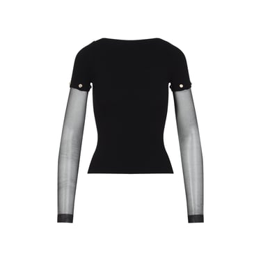 Sportmax Alcide Transparent Sleeves Top Women