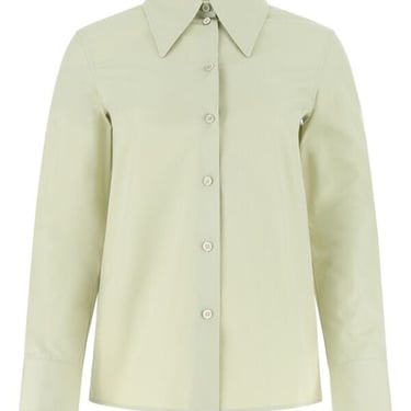 Jil Sander Women Pastel Green Poplin Shirt