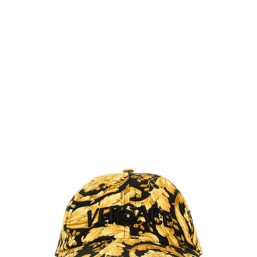 Versace Men Embroidered Cotton Baseball Cap