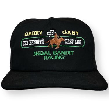 Vintage 80s/90s Harry Gant Skoal Bandit Racing “The Bandits Last Ride” Made in USA Race Car SnapBack Hat Cap 