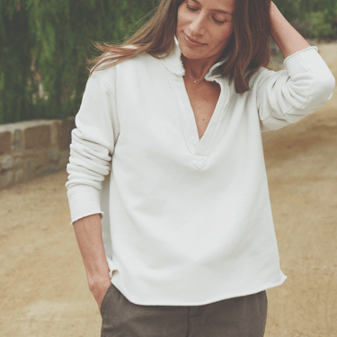 Frank & Eileen | Patrick Popover Henley Sweatshirt | Triple Fleece