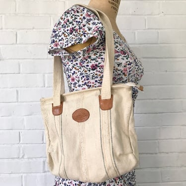 1980's Woven Fabric Shoulder Bag 